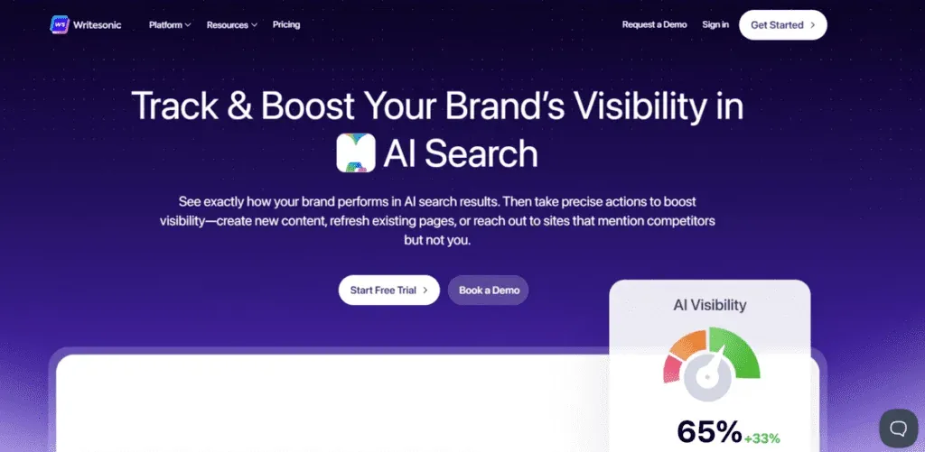 AI features in Writesonic