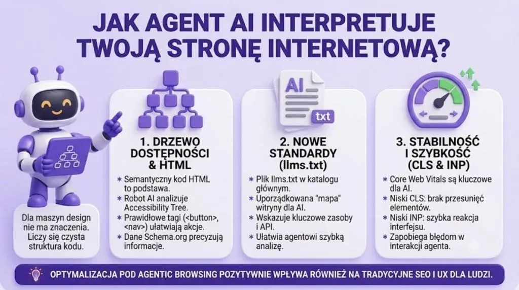 The technical backbone of the Agentic Web: how do machines interpret a website?