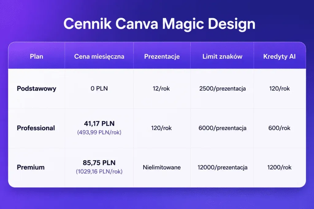 Canva Magic Design pricing