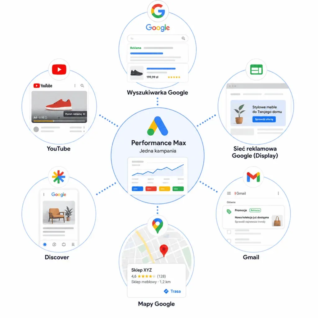 Google Ads Performance Max: which channels it appears in