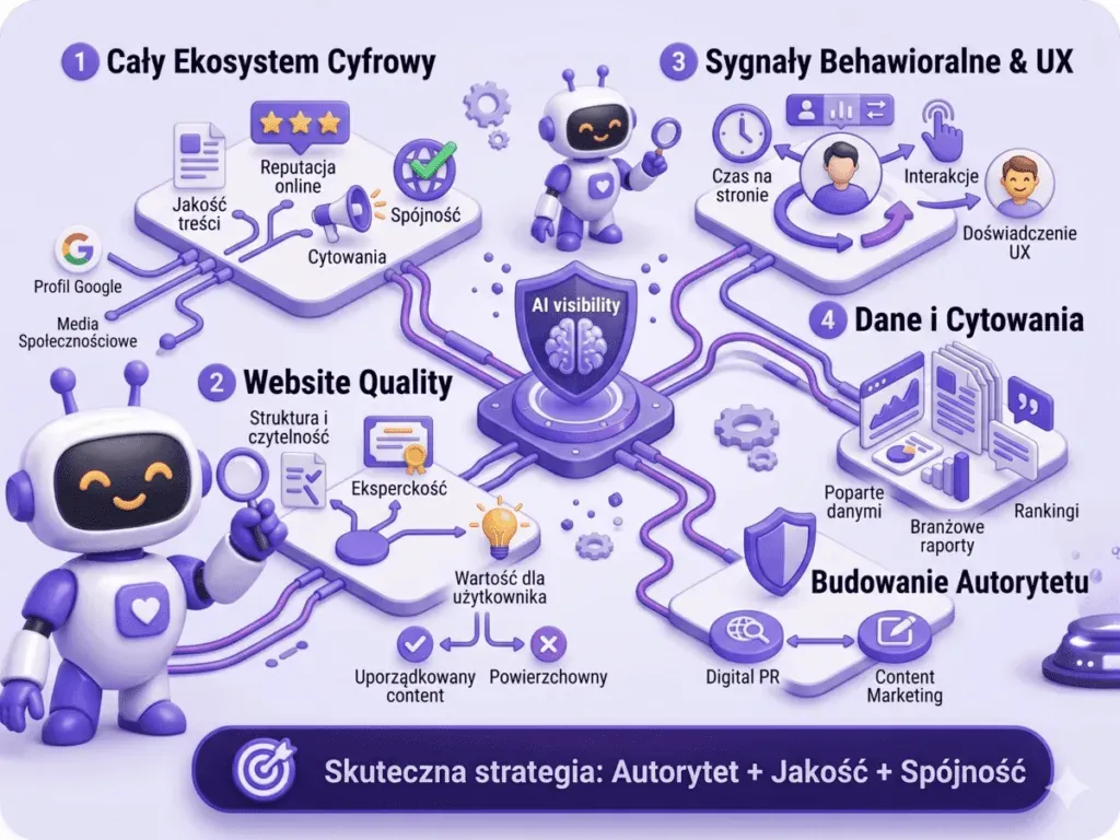 How AI systems assess the credibility of a website and a brand