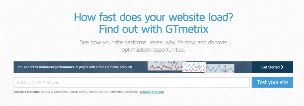 GTmetrix and website loading