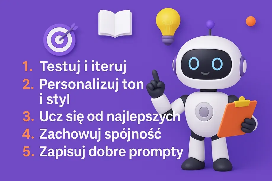 Five rules for writing AI prompts: test, personalise the tone, stay consistent