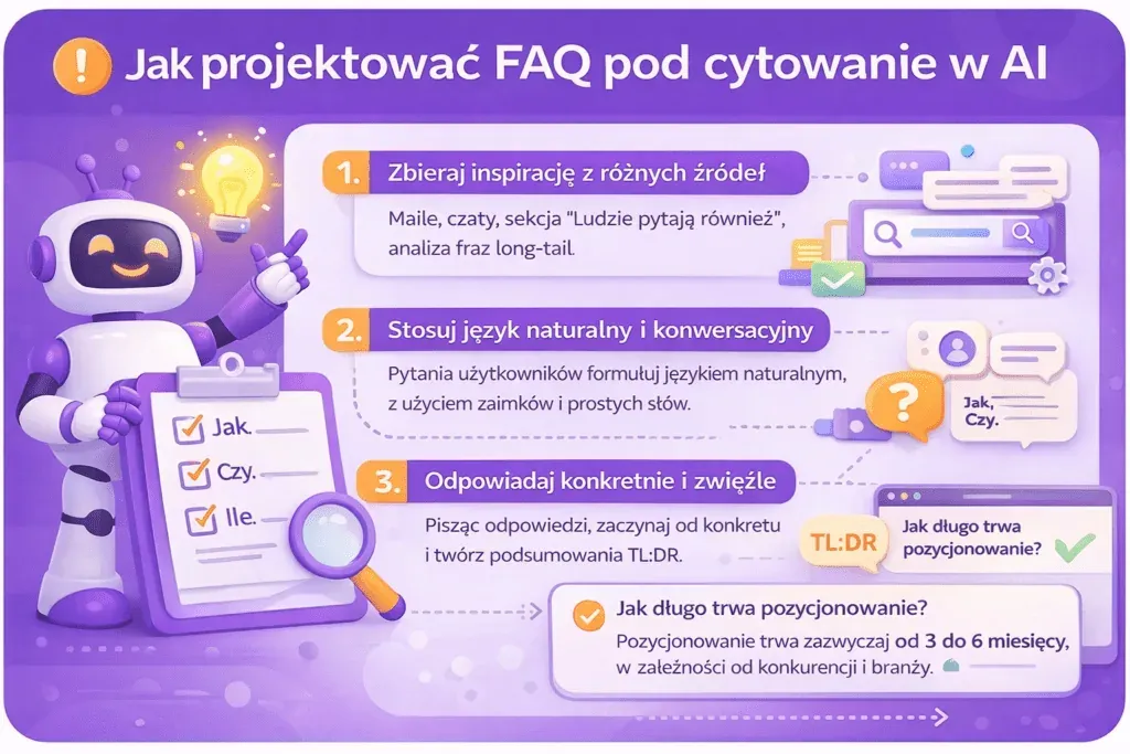 How to design an FAQ for AI citation