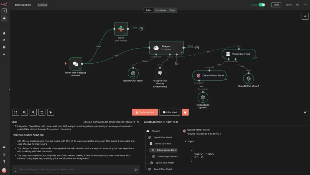 n8n workflow