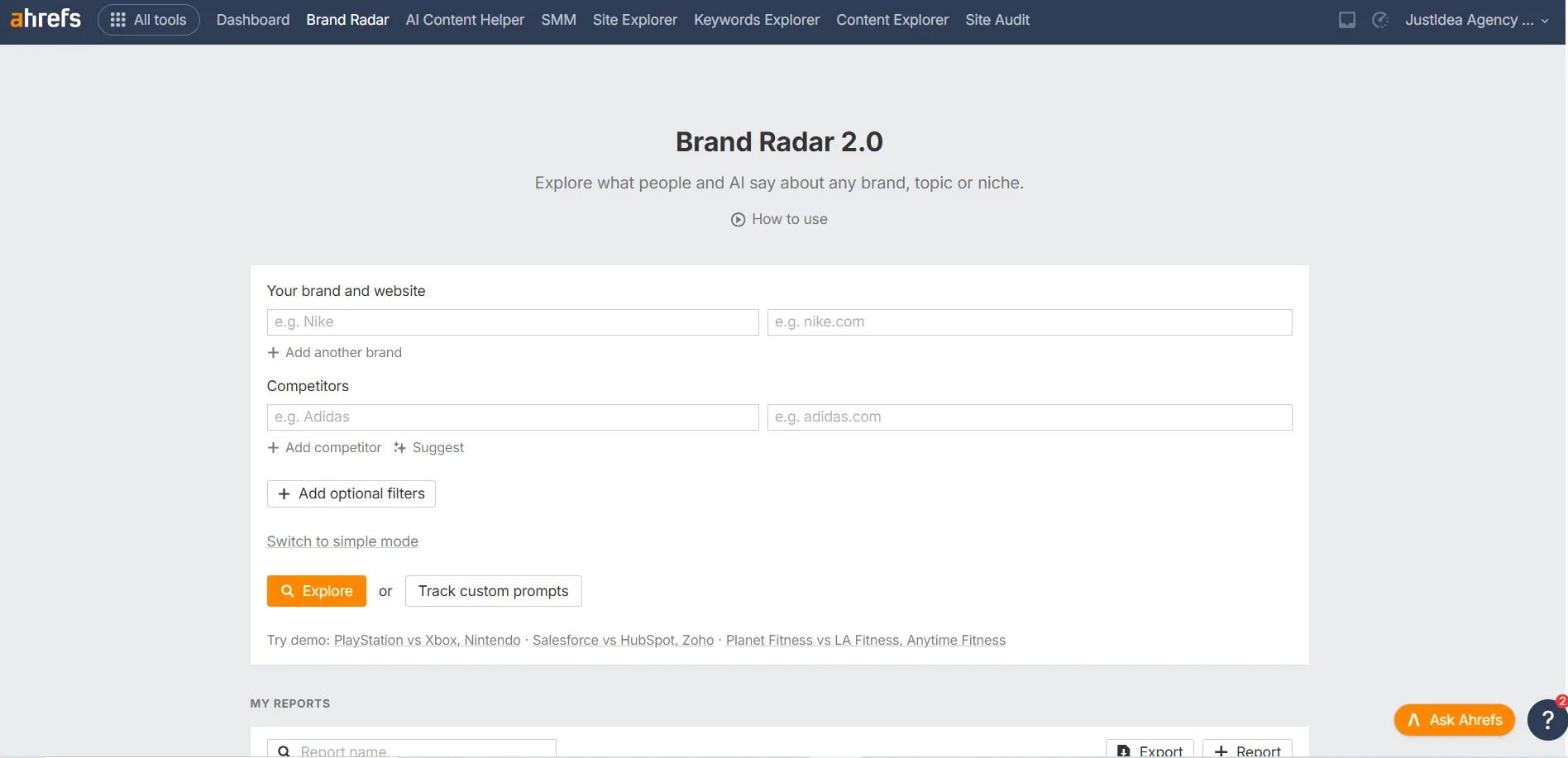 Funkcja Brand Radar 2.0