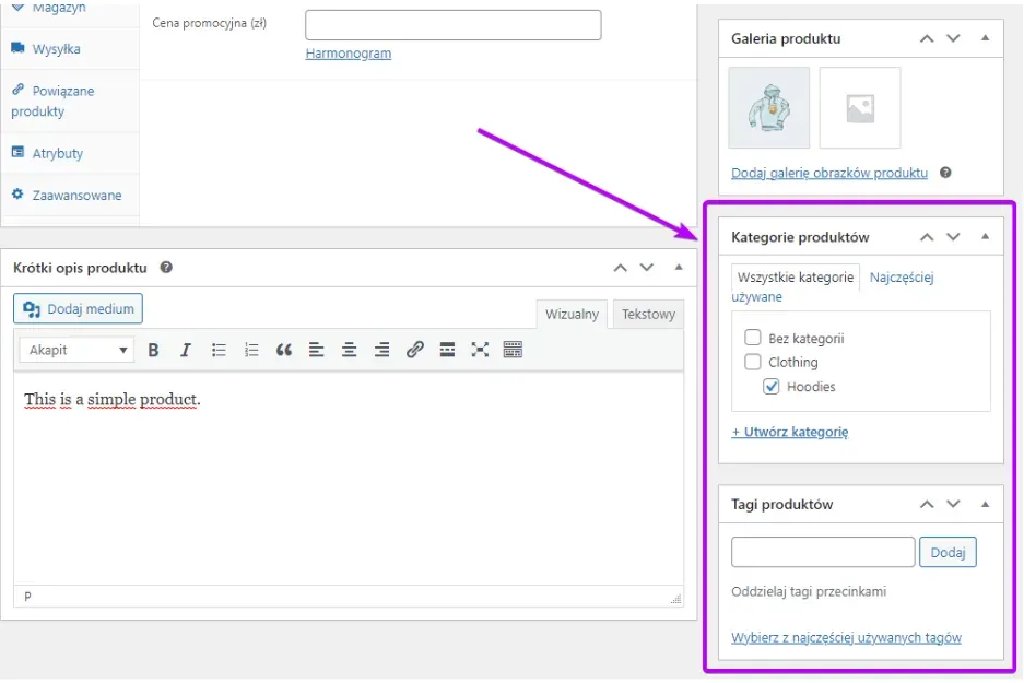 Product: Product Categories and Product Tags widgets