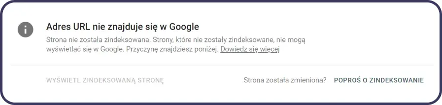 unindexed page in google
