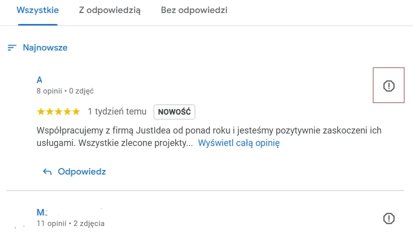 How to report a negative review on Google