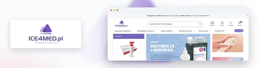 Logo ICE4MED i strona główna sklepu ice4med.pl