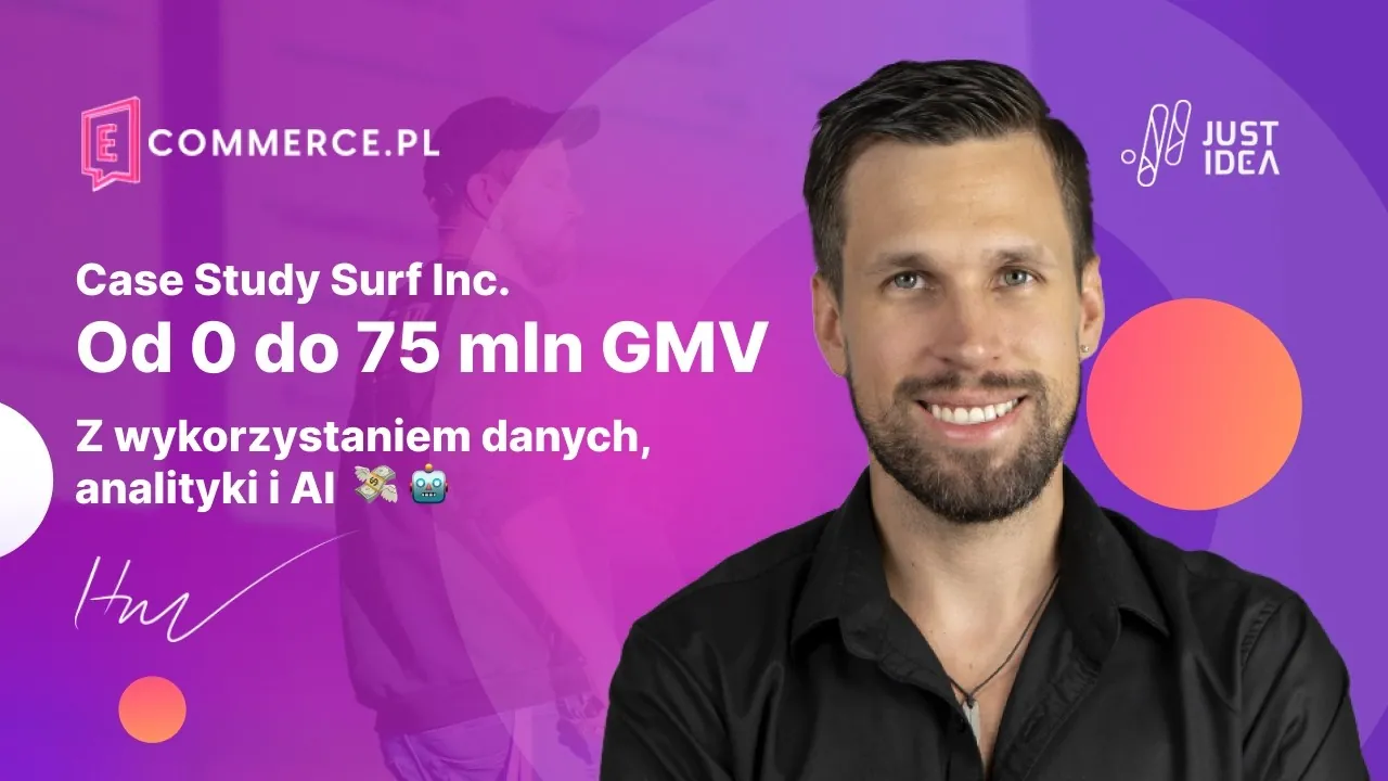 Mateusz Haber podczas wystąpienia o technologii Surf Inc.